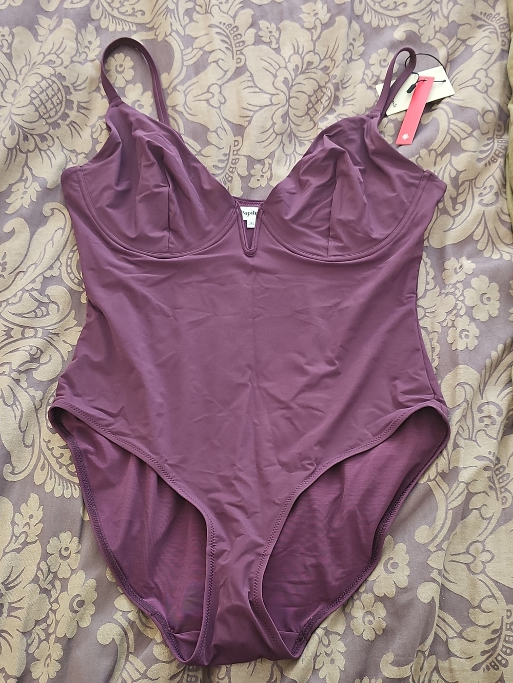 Popilush Purple One-Piece Swimsuit 3x Bodysuit